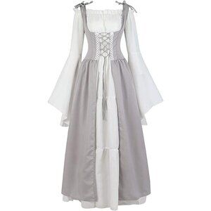 Medieval Victorian Long Dress Cosplay Irish Costume Halloween Viking English NWT